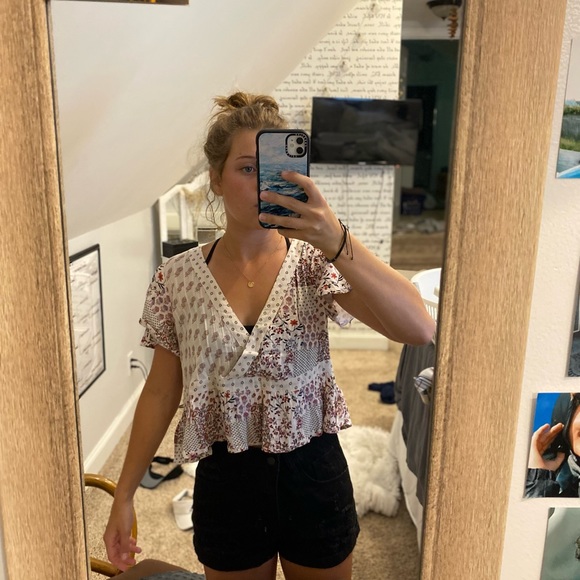 AE Wrap-Front Blouse - Picture 6 of 6